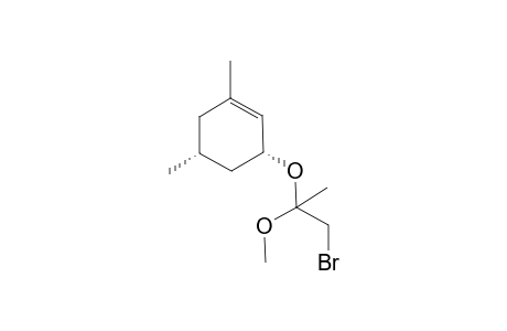 (1.alpha.,5.alpha.)-3,5-Dimethylcyclohex-2-en-1-yl 1-bromo-2-methoxyprop-2-yl ether