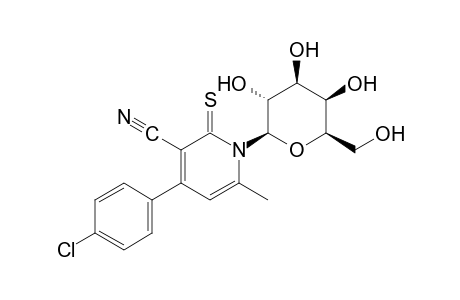 4-(p-chlorophenyl)-1,2-dihydro-1-(β-D-galactopyranosyl)-6-methyl-2-thioxonicotinonitrile