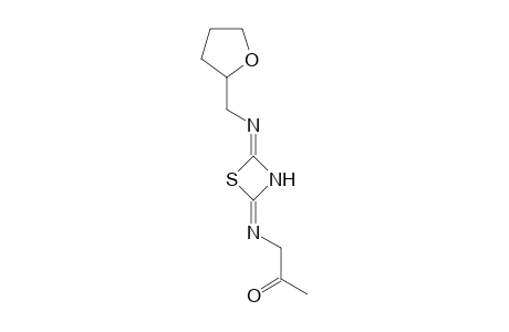 1-[[4-(2-oxolanylmethylamino)-1,3-thiazet-2-ylidene]amino]-2-propanone