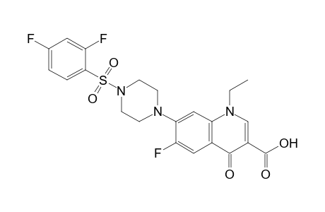 7-(4-((2,4-Difluorophenyl)sulfonyl)piperazin-1-yl)-1-ethyl-6-fluoro-4-oxo-1,4-dihydroquinoline-3-carboxylic acid