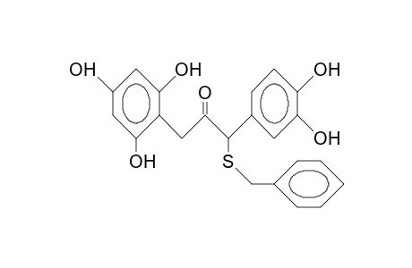 1-Benzylthio-1-(3,4-dihydroxy-phenyl)-3-(2,4,6-trihydroxy-phenyl)-2-propanone