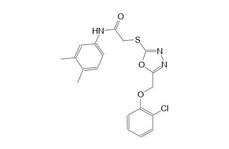 acetamide, 2-[[5-[(2-chlorophenoxy)methyl]-1,3,4-oxadiazol-2-yl]thio]-N-(3,4-dimethylphenyl)-