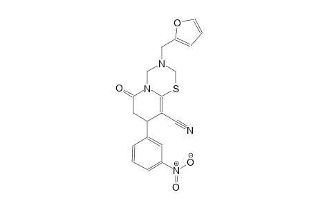 2H,6H-pyrido[2,1-b][1,3,5]thiadiazine-9-carbonitrile, 3-(2-furanylmethyl)-3,4,7,8-tetrahydro-8-(3-nitrophenyl)-6-oxo-
