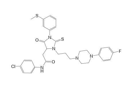 4-imidazolidineacetamide, N-(4-chlorophenyl)-3-[3-[4-(4-fluorophenyl)-1-piperazinyl]propyl]-1-[3-(methylthio)phenyl]-5-oxo-2-thioxo-