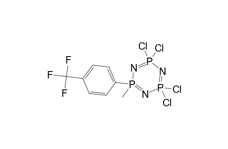 1-Methyl-1-(p-trifluoromethylphenyl)tetrachlorocyclotriphosphazene