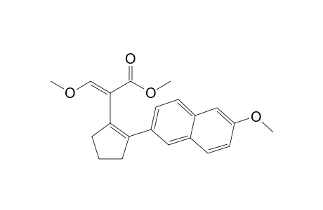 (E)-3-methoxy-2-[2-(6-methoxy-2-naphthalenyl)-1-cyclopentenyl]-2-propenoic acid methyl ester