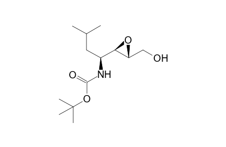 3-[(1-tert-Butoxycarbonylamido)-3-methylbutyl]oxirane-2-methol