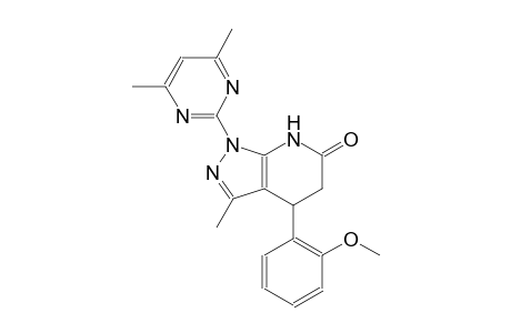 6H-pyrazolo[3,4-b]pyridin-6-one, 1-(4,6-dimethyl-2-pyrimidinyl)-1,4,5,7-tetrahydro-4-(2-methoxyphenyl)-3-methyl-