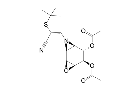 (1S,2S,4S,5S,6S,7R)-5,6-Diacetoxy-8-(E,Z-2'-cyano-2'-tert-butylmercaptoethenyl)amino)-8-aza-3-oxabicyclo[5.1.0.(2,4)]octane