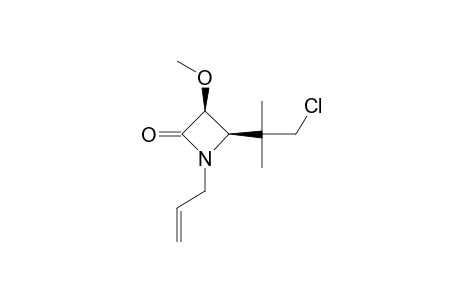 CIS-1-ALLYL-4-[(2-CHLORO-1,1-DIMETHYL)-ETHYL]-3-METHOXY-AZETIDIN-2-ONE
