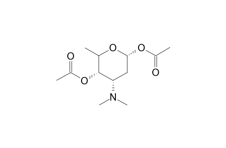 .alpha.-DL-ribo-Hexopyranose, 2,3,6-trideoxy-3-(dimethylamino)-, 1,4-diacetate