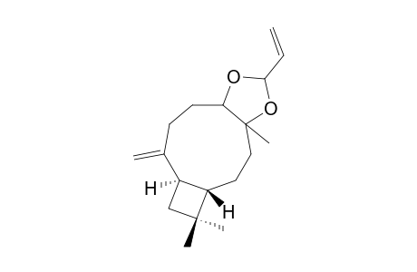 13-VINYL-1,5,5-TRIMETHYL-8-METHYLENE-4-BETA,7-ALPHA-12,14-DIOXATRICYClO-[9.3.0.0(4.7)]-TETRADECANE