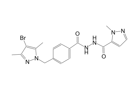 4-[(4-bromo-3,5-dimethyl-1H-pyrazol-1-yl)methyl]-N'-[(1-methyl-1H-pyrazol-5-yl)carbonyl]benzohydrazide