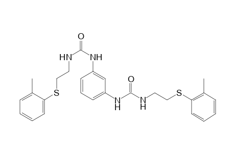 1-[2-(2-methylphenyl)sulfanylethyl]-3-[3-[2-(2-methylphenyl)sulfanylethylcarbamoylamino]phenyl]urea