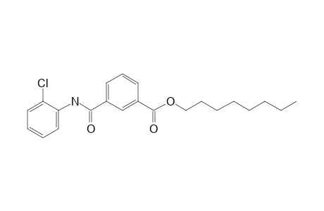 Isophthalic acid, monoamide, N-(2-chlorophenyl)-, octyl ester