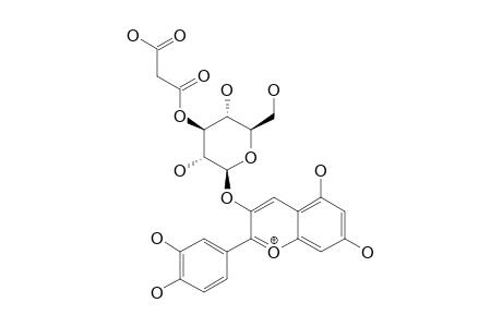 CYANIDIN-3-O-(3''-MALONYL-BETA-GLUCOPYRANOSIDE)