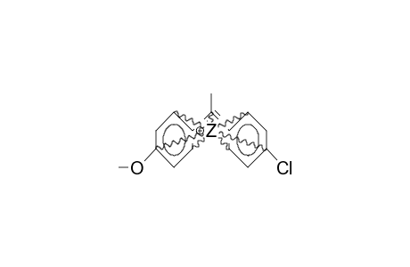 1-(4-Chloro-phenyl)-1-(4-methoxy-phenyl)-1-ethyl cation