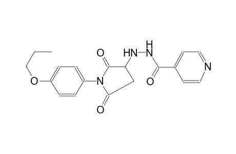 4-pyridinecarboxylic acid, 2-[2,5-dioxo-1-(4-propoxyphenyl)-3-pyrrolidinyl]hydrazide