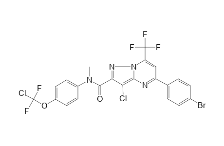 5-(4-Bromo-phenyl)-3-chloro-7-trifluoromethyl-pyrazolo[1,5-a]pyrimidine-2-carboxylic acid [4-(chloro-difluoro-methoxy)-phenyl]-methyl-amide
