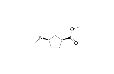 Cyclopentanecarboxylic acid, 3-amino-, N-methyl-, methyl ester, (1S,3R)-