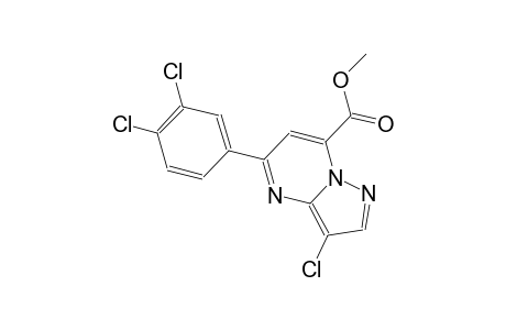 pyrazolo[1,5-a]pyrimidine-7-carboxylic acid, 3-chloro-5-(3,4-dichlorophenyl)-, methyl ester