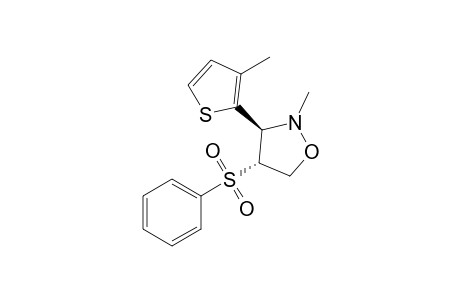 (3S,4R)-2-methyl-3-(3-methylthiophen-2-yl)-4-(phenylsulfonyl)-1,2-oxazolidine