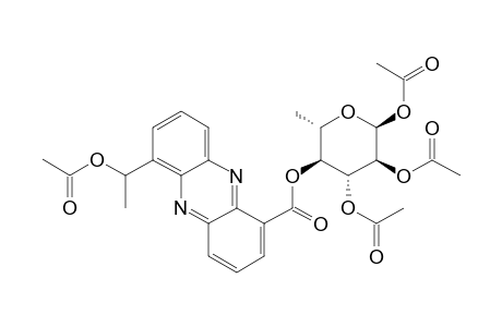 .alpha.-L-Glucopyranose, 6-deoxy-,1,2,3-triacetate 4-[6-[1-(acetoxy)ethyl]-1-phenazinecarboxylate]