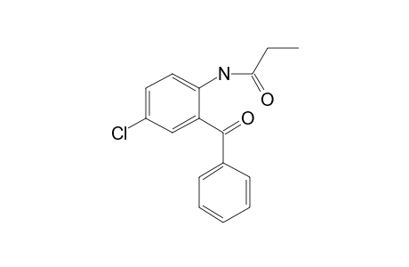 Benzophenone, 2-propionylamino-5-chloro-