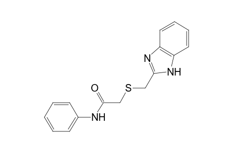 2-[(1H-Benzimidazol-2-ylmethyl)sulfanyl]-N-phenylacetamide