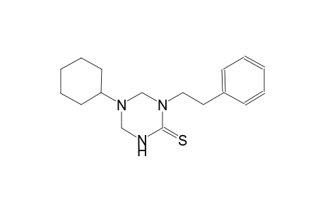 5-cyclohexyl-1-(2-phenylethyl)tetrahydro-1,3,5-triazine-2(1H)-thione