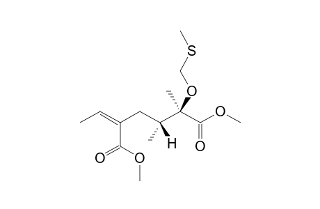 (2R,3R,5Z)-5-ethylidene-2,3-dimethyl-2-[(methylthio)methoxy]adipic acid dimethyl ester