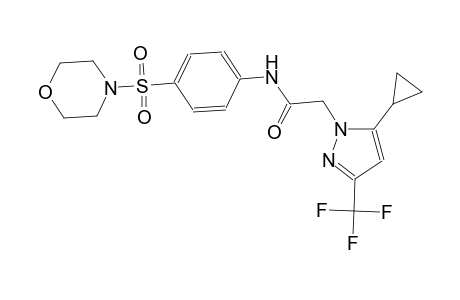 2-[5-cyclopropyl-3-(trifluoromethyl)-1H-pyrazol-1-yl]-N-[4-(4-morpholinylsulfonyl)phenyl]acetamide