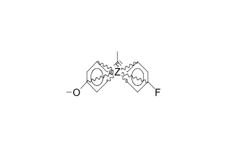 1-(4-Fluoro-phenyl)-1-(4-methoxy-phenyl)-1-ethyl cation