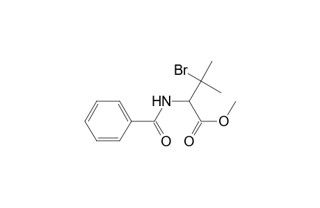 Valine, N-benzoyl-3-bromo-, methyl ester