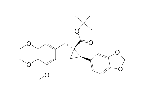 cis-tert-Butyl 1-(3,4,5-trimethoxybenzyl)-2-(3,4-(methylenedioxy)-phenyl)cyclopropanecarboxylate