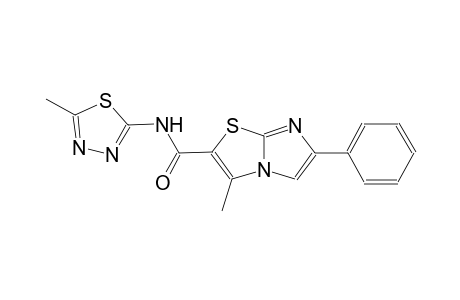 imidazo[2,1-b]thiazole-2-carboxamide, 3-methyl-N-(5-methyl-1,3,4-thiadiazol-2-yl)-6-phenyl-