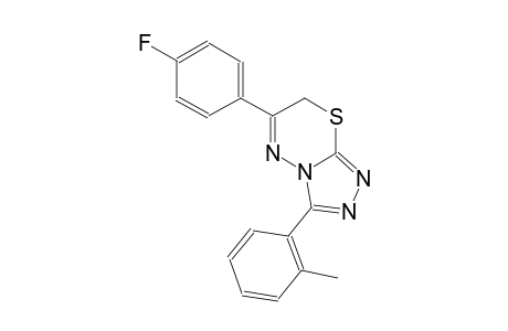 6-(4-fluorophenyl)-3-(2-methylphenyl)-7H-[1,2,4]triazolo[3,4-b][1,3,4]thiadiazine
