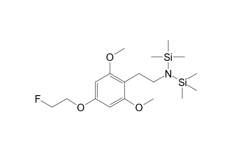 2,6-Dimethoxy-4-(2-fluoroethoxy)phenethylamine 2TMS