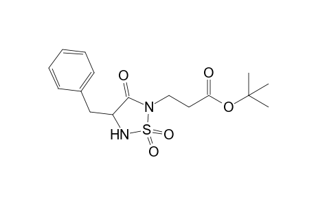 t-Butyl 3-[4'-(phenylmethyl)-1',1',3'-trioxo-1-.lambda( 6).,2,5-thiadiazolan-2'-yl]-propanoate