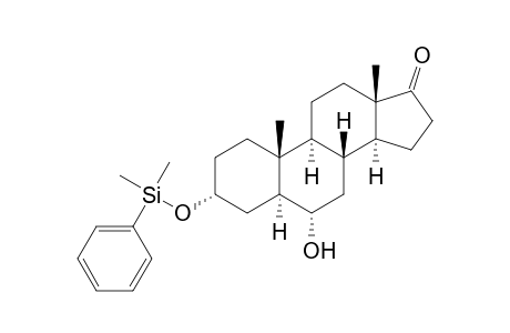 3.alphta.(-Dimethylphenylsiloxy)-6.alpha.-hydroxy-5.alpha.-androstan-17-one
