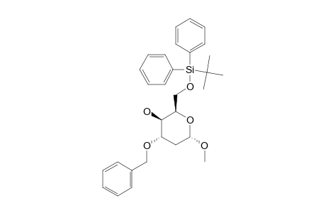 METHYL-3-O-BENZYL-6-O-TERT.-BUTYLDIPHENYLSILYL-2-DEOXY-ALPHA-D-XYLO-HEXOPYRANOSIDE