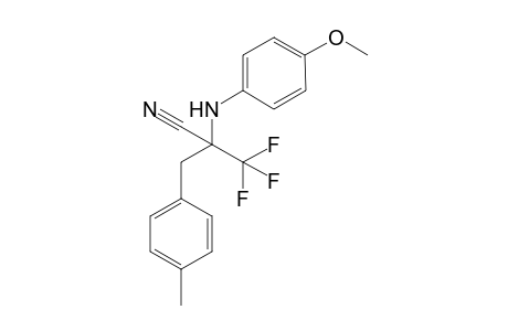 3,3,3-trifluoro-2-(4-methoxyphenylamino)-2-(4-methylbenzyl)propanenitrile