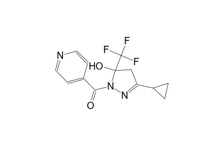 3-cyclopropyl-1-isonicotinoyl-5-(trifluoromethyl)-4,5-dihydro-1H-pyrazol-5-ol