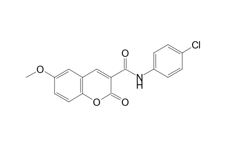 N-(4-Chlorophenyl)-6-methoxycoumarin-3-carboxamide