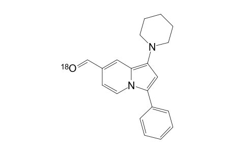 3-phenyl-1-(1-piperidyl)indolizine-7-(18O)carbaldehyde