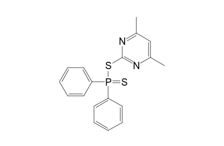 Phosphinodithioic acid, diphenyl-, 4,6-dimethyl-2-pyrimidinyl ester
