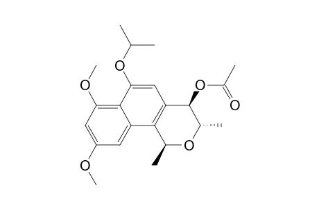 rel-(1S,3S,4R)-4-Acetoxy-3,4-dihydro-4-hydroxy-6-isopropoxy-7,9-dimethoxy-1,3-dimethylnaphtho[1,2-c]pyran