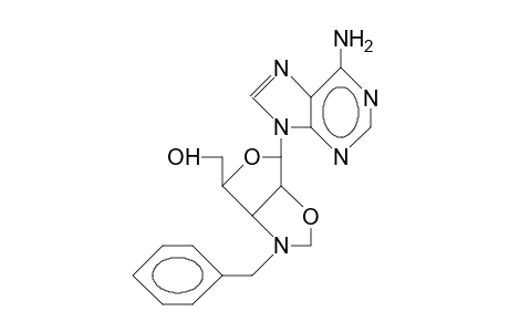 8-(9-Adenyl)-4-benzyl-6-hydroxymethyl-4-aza-2,7-dioxa-bicyclo(3.3.0)octane