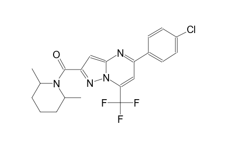 5-(4-chlorophenyl)-2-[(2,6-dimethyl-1-piperidinyl)carbonyl]-7-(trifluoromethyl)pyrazolo[1,5-a]pyrimidine