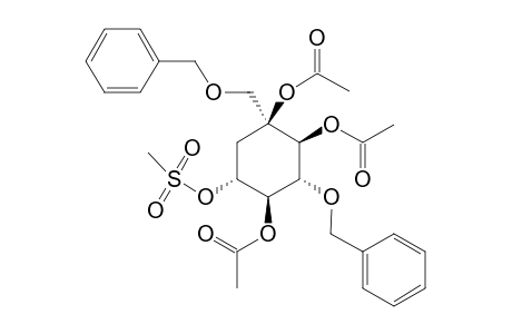 (1R,2R,3R,4S,5S)-2,4,5-Triacetyl-3-O-benzyl-5-((benzyloxy)methyl)-1-O-(methanesulfonyl)cyclohexane-1,2,3,4,5-pentol